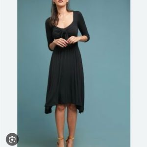 ANTHROPOLOGIE Maeve Black Sweetbow Dress